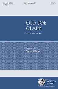 Old Joe Clark SATB choral sheet music cover Thumbnail